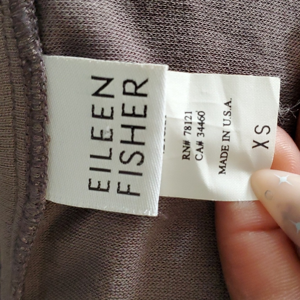 Eileen fisher gray stretch maxi dress size xs - Picture 9 of 14